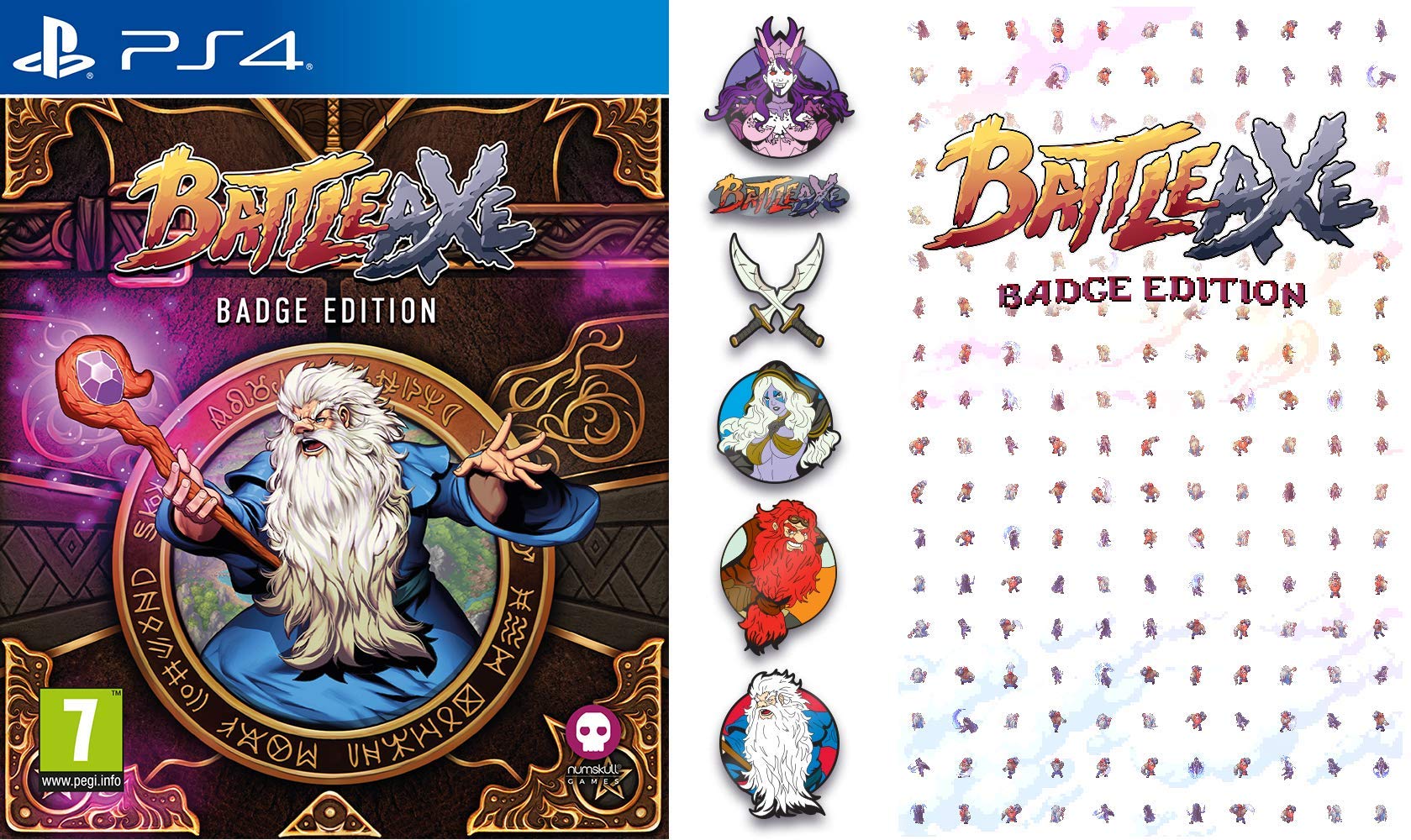 Battle Axe (With Pin Badges Set) Battle Axe (With Pin Badges Set)